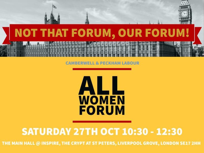 Launching Our All Women Forum | Camberwell & Peckham Labour Party