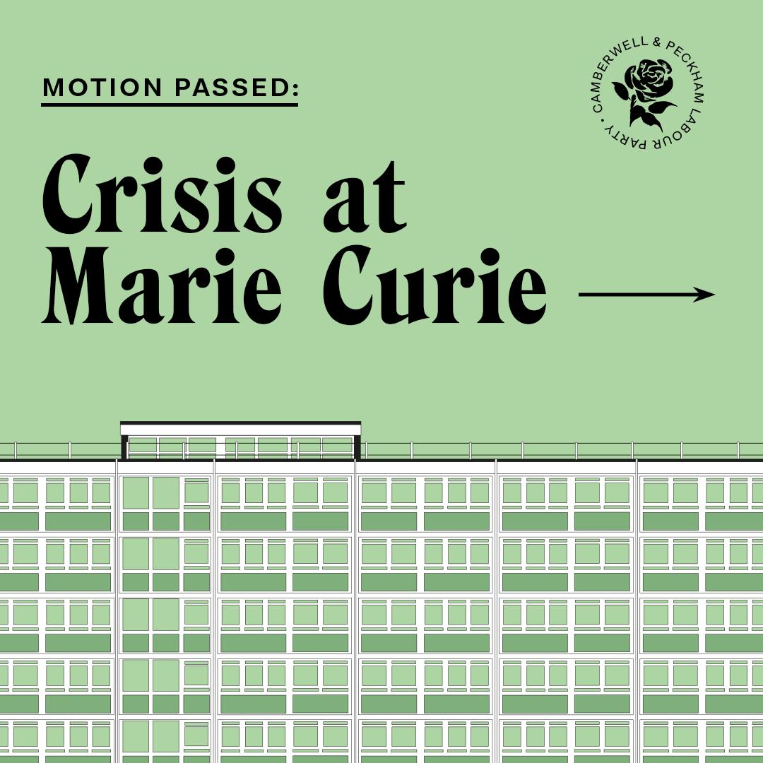 Motion passed: Crisis at Marie Curie