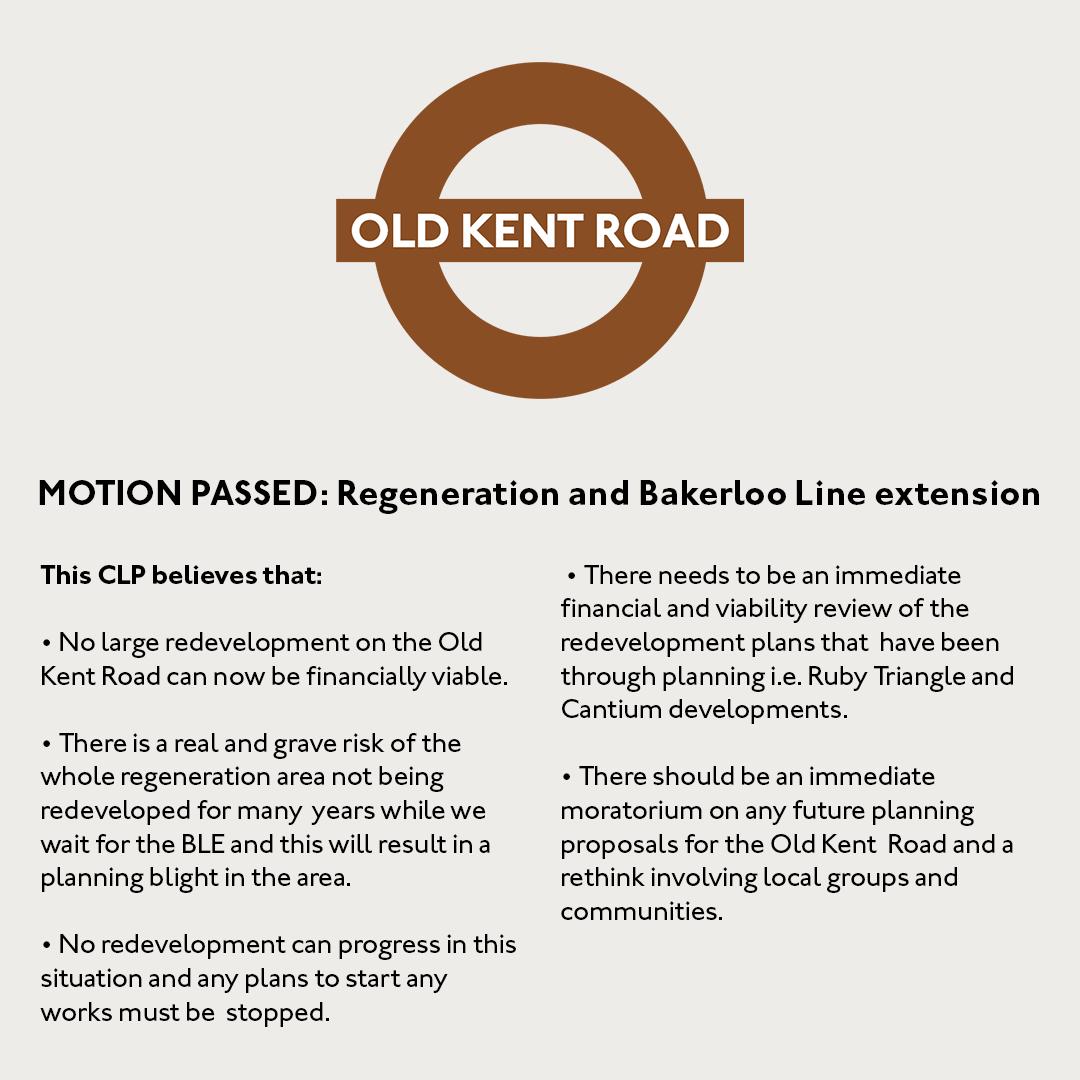 Motion Passed: Regeneration and Bakerloo Line extension